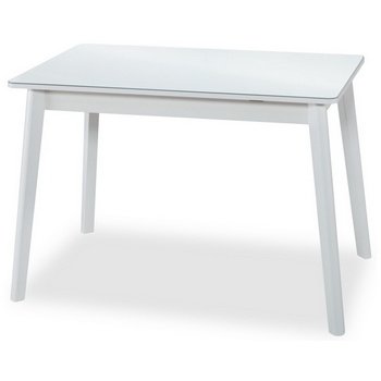 Обеденный стол PRANZO BOSCO 110 VEBI белое стекло